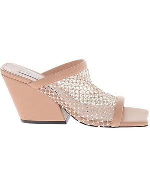 Stella McCartney Leather Crystal Heels - Pink