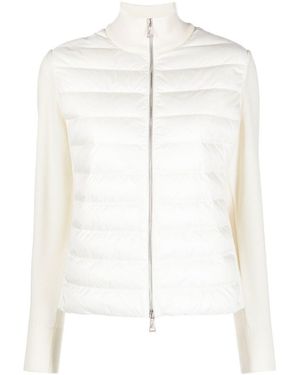 Moncler Quilted Padded Cardigan - White