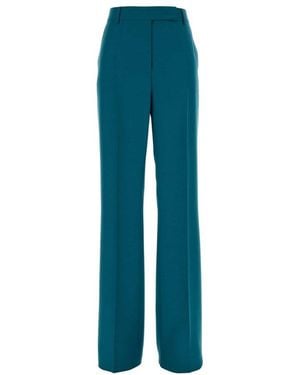 Max Mara Tailored Flat Front Pants - Blue