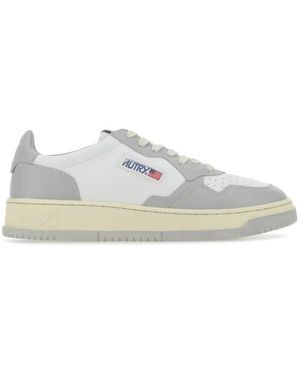 Autry Multi Color Lace Up Sneakers - White