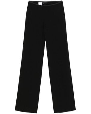 Emporio Armani Straight Leg Pants - Black