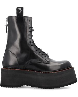 R13 Lace Up Boots - Black