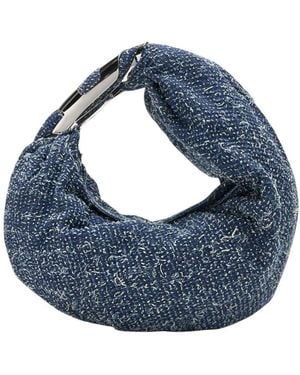 DIESEL Denim Grab-D Small Hobo - Blue