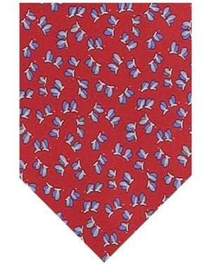 Ferragamo Printed Tie - Red