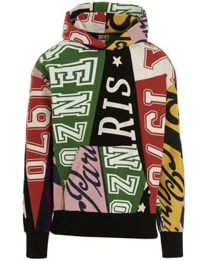 KENZO Printed Hood Sweatshirt - Multicolor