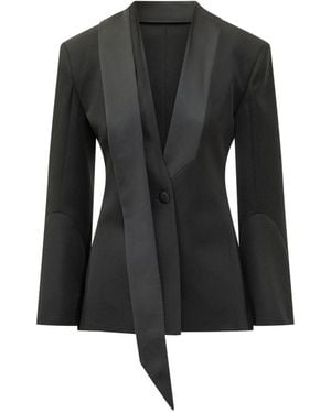 The Attico Mini Tailored Blazer - Black