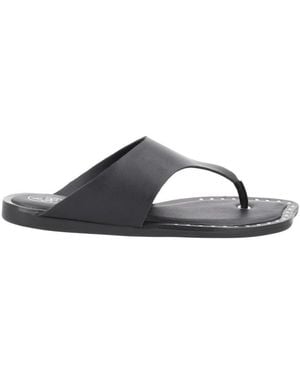 Ash Leather Sandals - Black