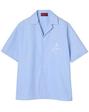 Gucci Bowling Shirt - Blue