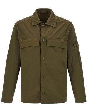 Stone Island Regular Solid Overshirt - Green