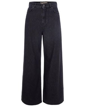 Weekend by Maxmara Wide Leg High Rise Jeans - Blue