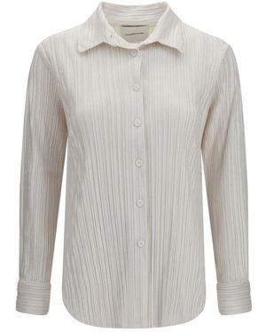 GONGDID DESIGN Relaxed Stripes Shirt - Grey