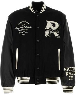 Represent Felt Club Bomber Jacket - Black