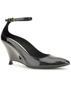 Pinko Gwen Leather Court Shoes - White