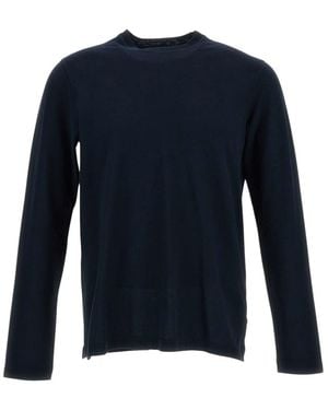 Zanone Solid Crew Neck T-Shirt - Blue