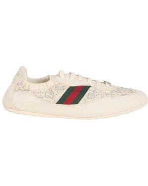 Gucci Crystal Sneakers - Natural