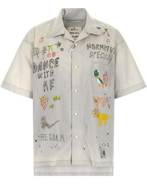Maison Yasuhiro Oversized Graphic Shirt - White