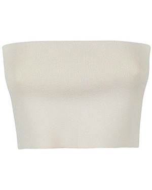 Liviana Conti Viscose Bandeau Top - White