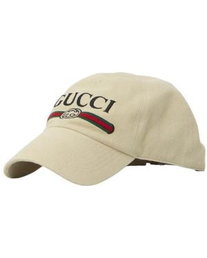 Gucci Gg Logo Baseball Cap - Natural