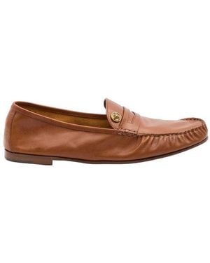 Versace Medusa Loafers - Brown