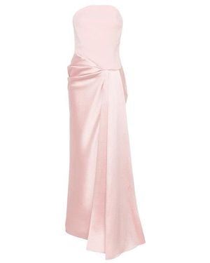 Solace London Strapless Full Length Dress - Pink