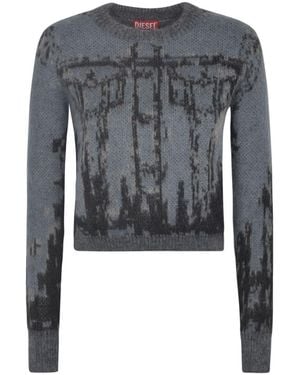 DIESEL Round-Neck Sweater - Blue