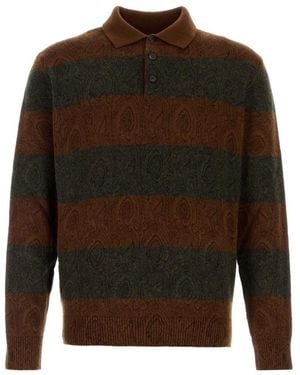 Etro Paisley Print Sweater - Brown