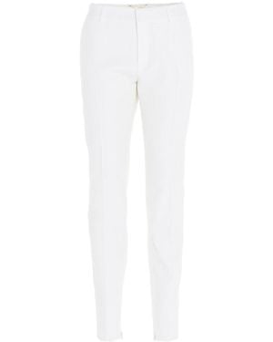 Saint Laurent Tailored Virgin Wool Trousers - White