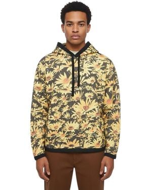 Jil Sander Floral Print Hoodie - Metallic