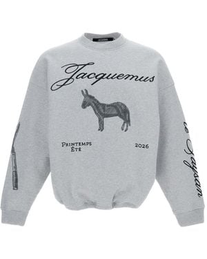 Jacquemus Crew Neck Sweatshirt - Gray