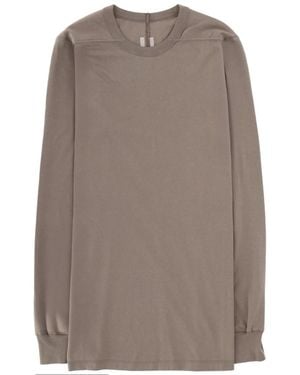 Rick Owens Solid Crew Neck T-Shirt - Brown