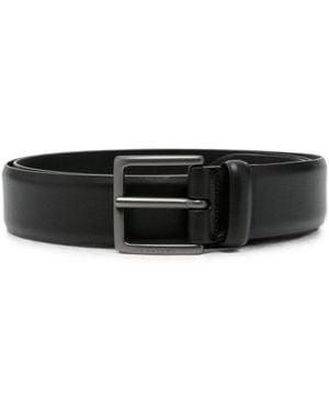 Orciani Logo Buckle Belt - White
