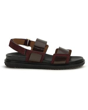 Marni Double-Strap Sandals - White