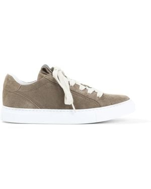 Brunello Cucinelli Lace Up Sneakers - Gray