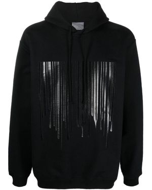 パーカー・フーディ VTMNTS Black cotton blend oversize sweatshirt Vetements Black Cotton Blend Oversize Sweatshirt In Nero