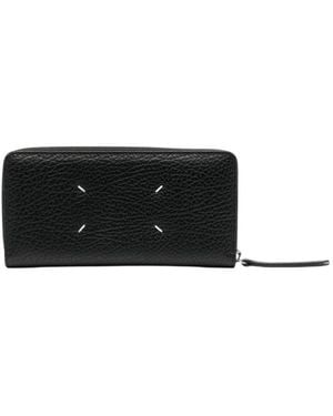 Maison Margiela Signature Zip Around Wallet - Black