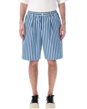 Marni Striped Bermuda Shorts - Blue