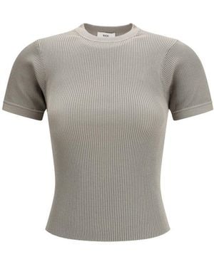 Rier Solid Crew Neck T-Shirt - Grey