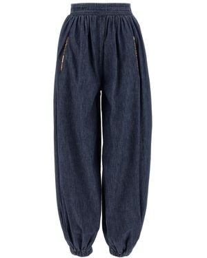 Valentino Denim Chambray Pants - Blue