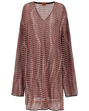 VITELLI Wave Jacquard Sweater - Brown