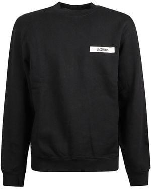 Jacquemus Crewneck Logo Sweatshirt - Black