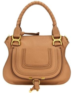 Chloé 'Marcie' Small Satchel Bag - Brown