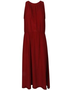 CRI.DA Silk Midi Dress - Red