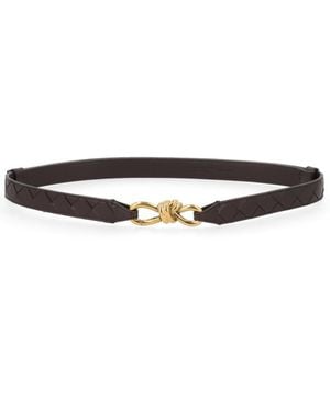 Bottega Veneta Andiamo Buckle Belt - Brown