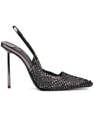 Le Silla Embellished Crystal Pumps - Black