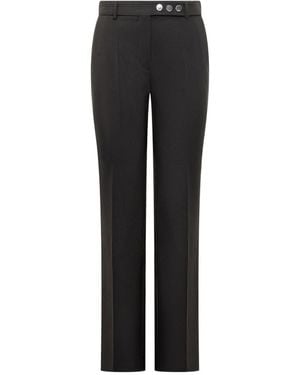 Sportmax Straight Flat Front Pants - Black