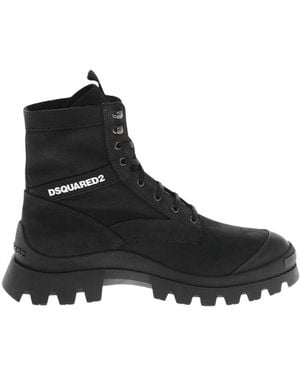 DSquared² Combat Boots - Black