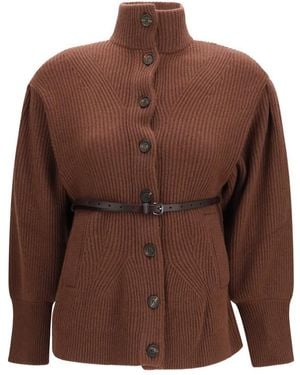 Brunello Cucinelli Knitted Turtle Neck Sweater - Brown