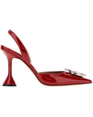AMINA MUADDI Embellished Pumps - Red