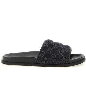 Gucci Logo Slides - Black