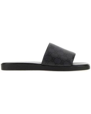Gucci Slip On Slides - Black